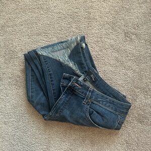 1922 Women's Distressed Skinny Jeans Blue Medium Frayed Hem Size 10